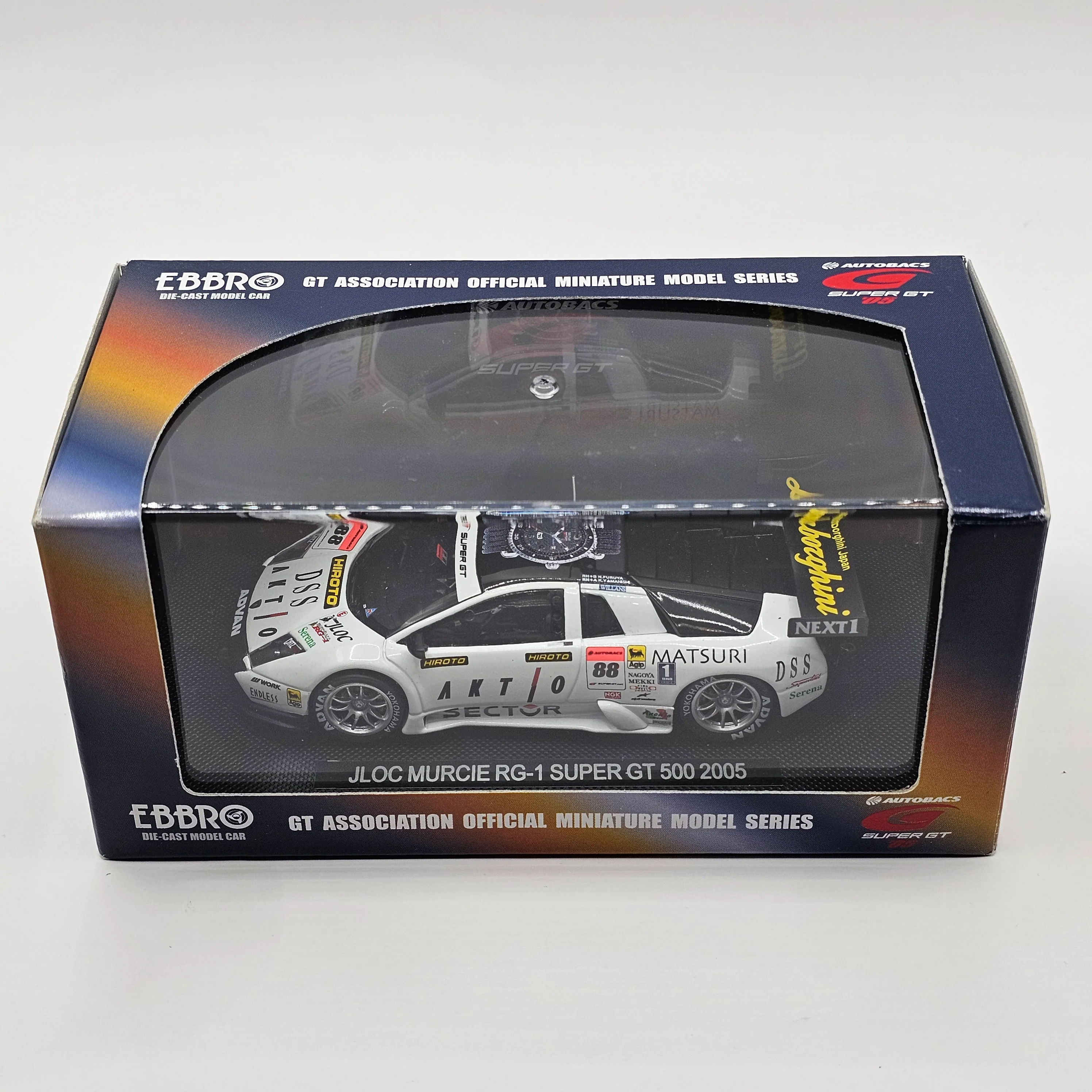 EBBRO Lamborghini Murcielago #88 JLOC Super GT GT500 2005 1/43 Scale - Image 9