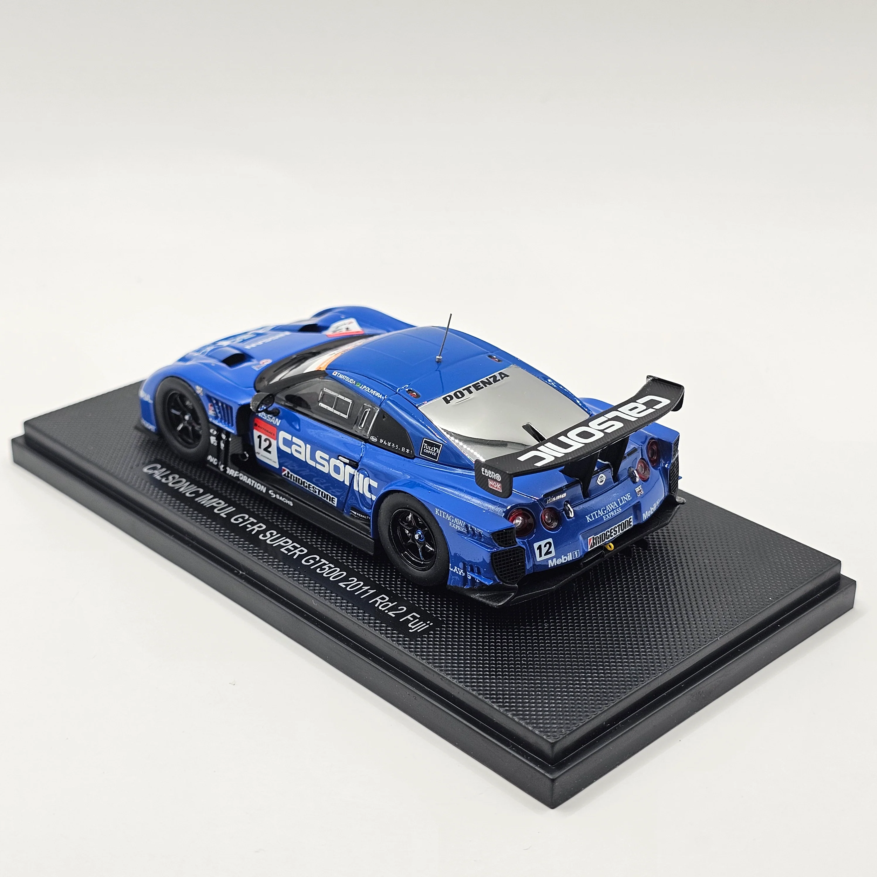 EBBRO Nissan GT-R No. 12 Calsonic Impul Super GT GT500 Rd. 2 Fuji 2011 1/43 Scale - Image 7