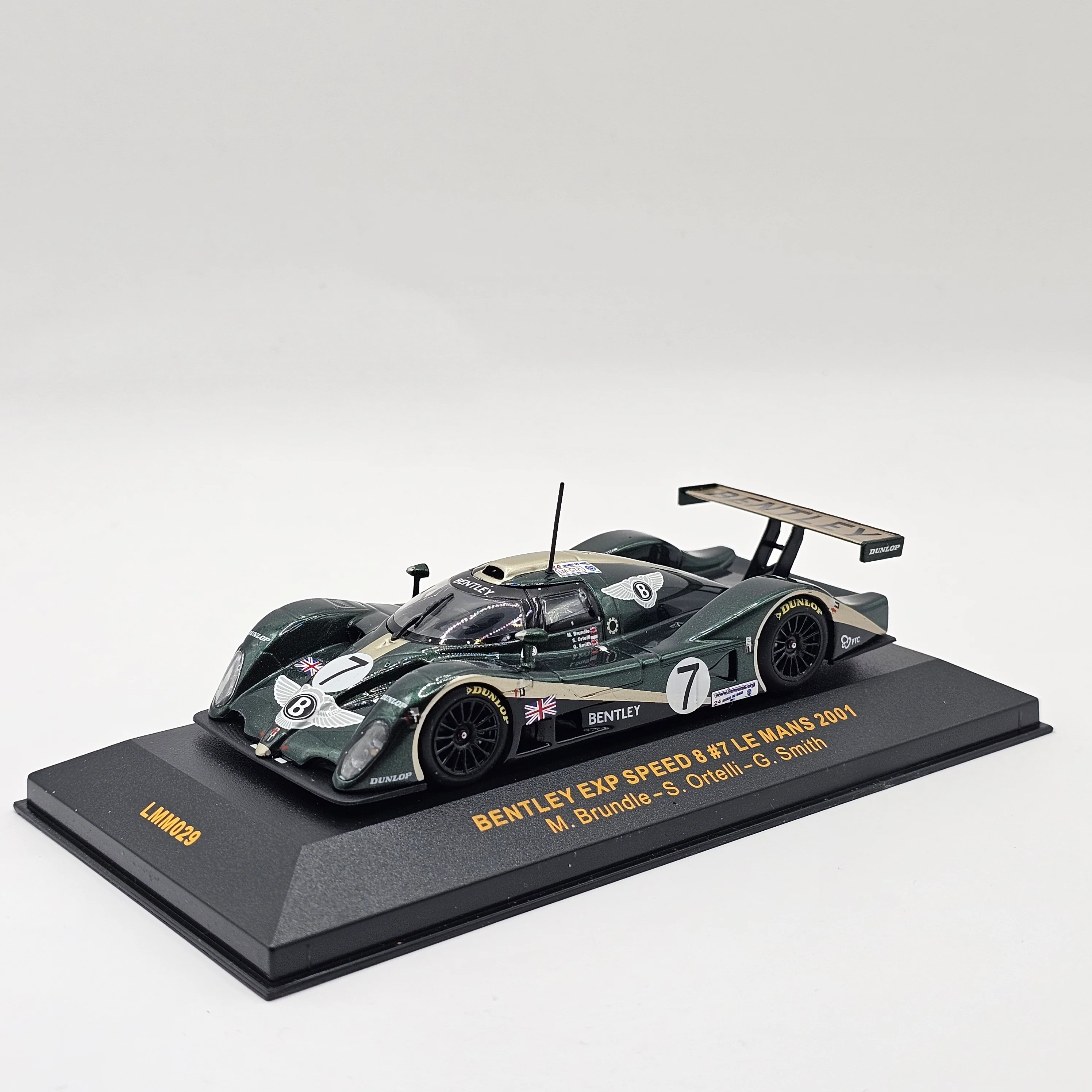 IXO Bentley Exp Speed 8 #7 Le Mans 2001 Brundle Ortelli 1/43 Scale - Image 3