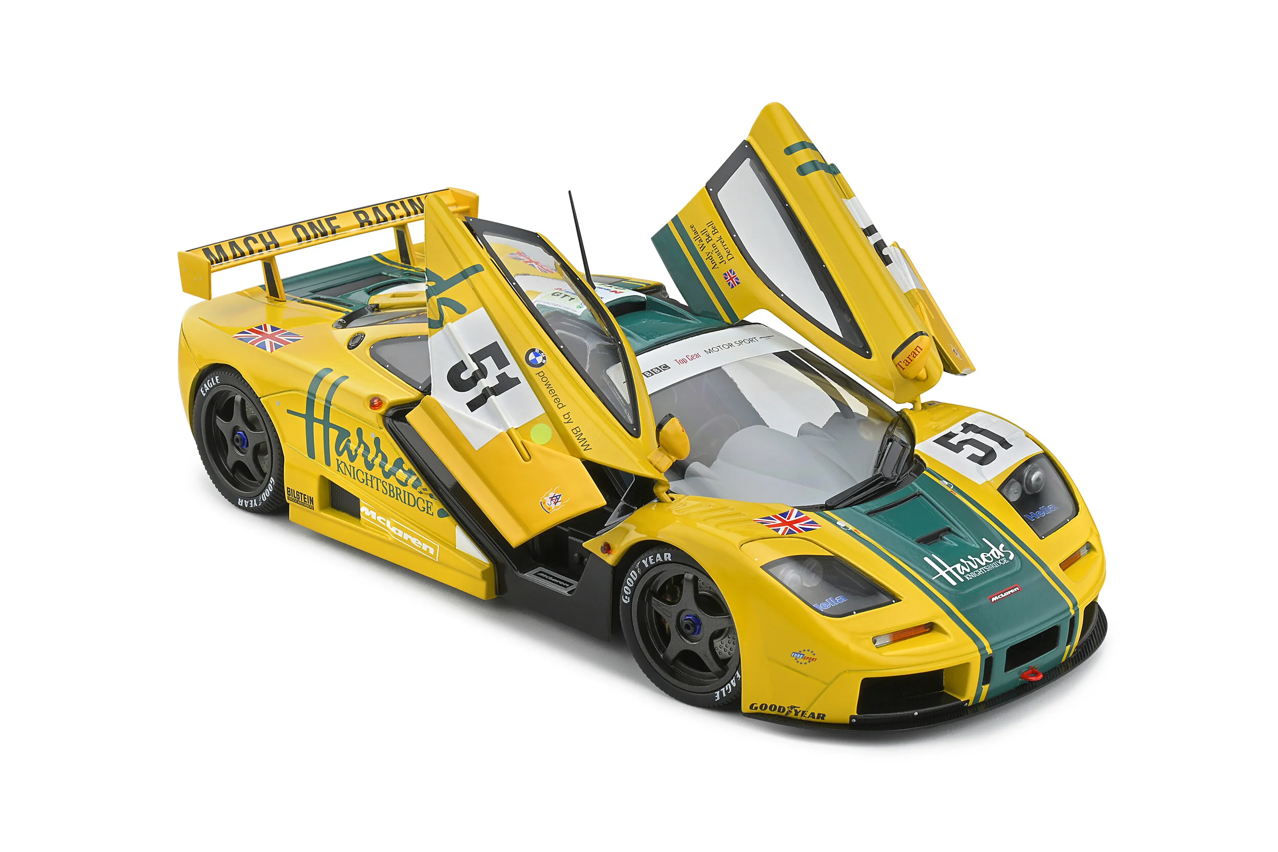 Solido McLaren F1 GT-R Short Tail 24H Le Mans 1995 - Harrods 1/18 Scale - Image 7
