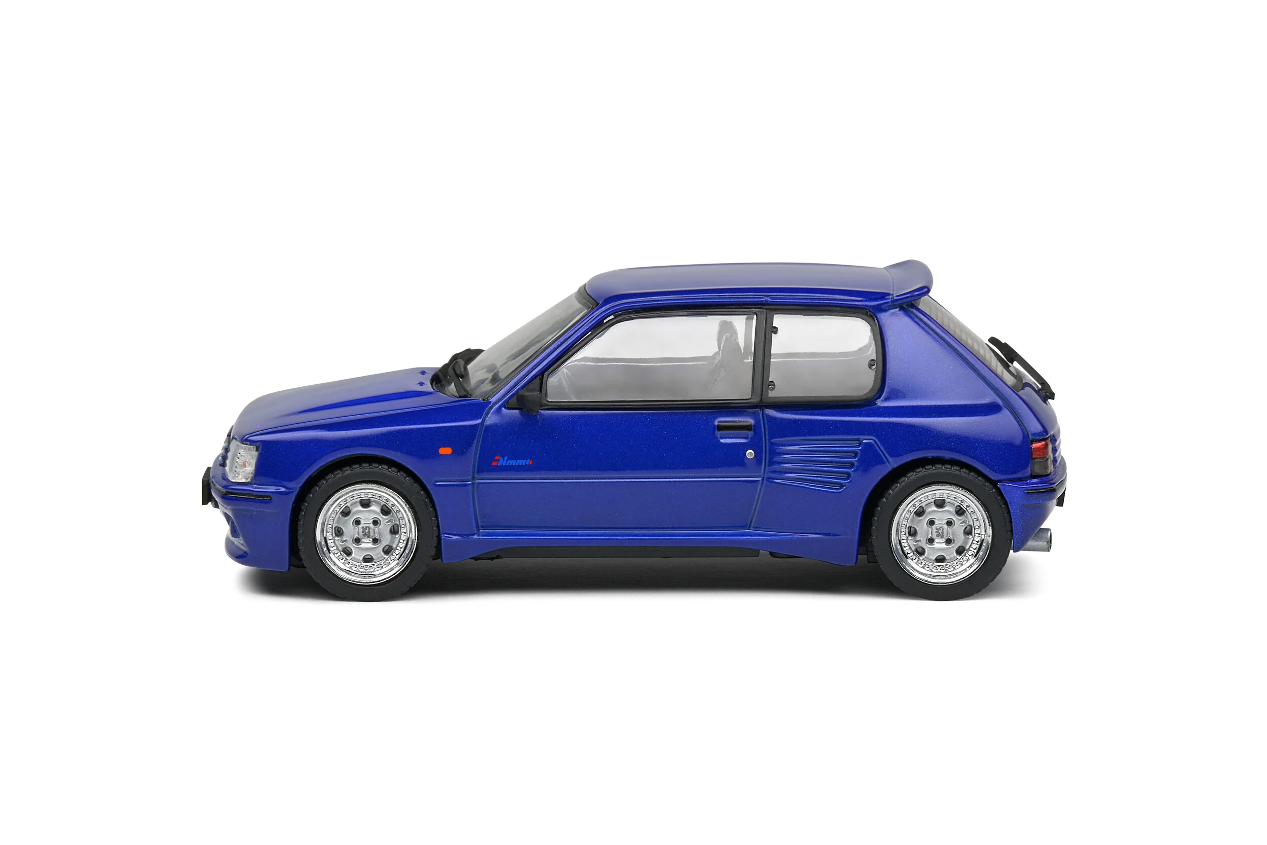 Solido Peugeot 205 GTI Dimma Body Kit 1989 Metallic Blue 1/43 Scale - Image 3