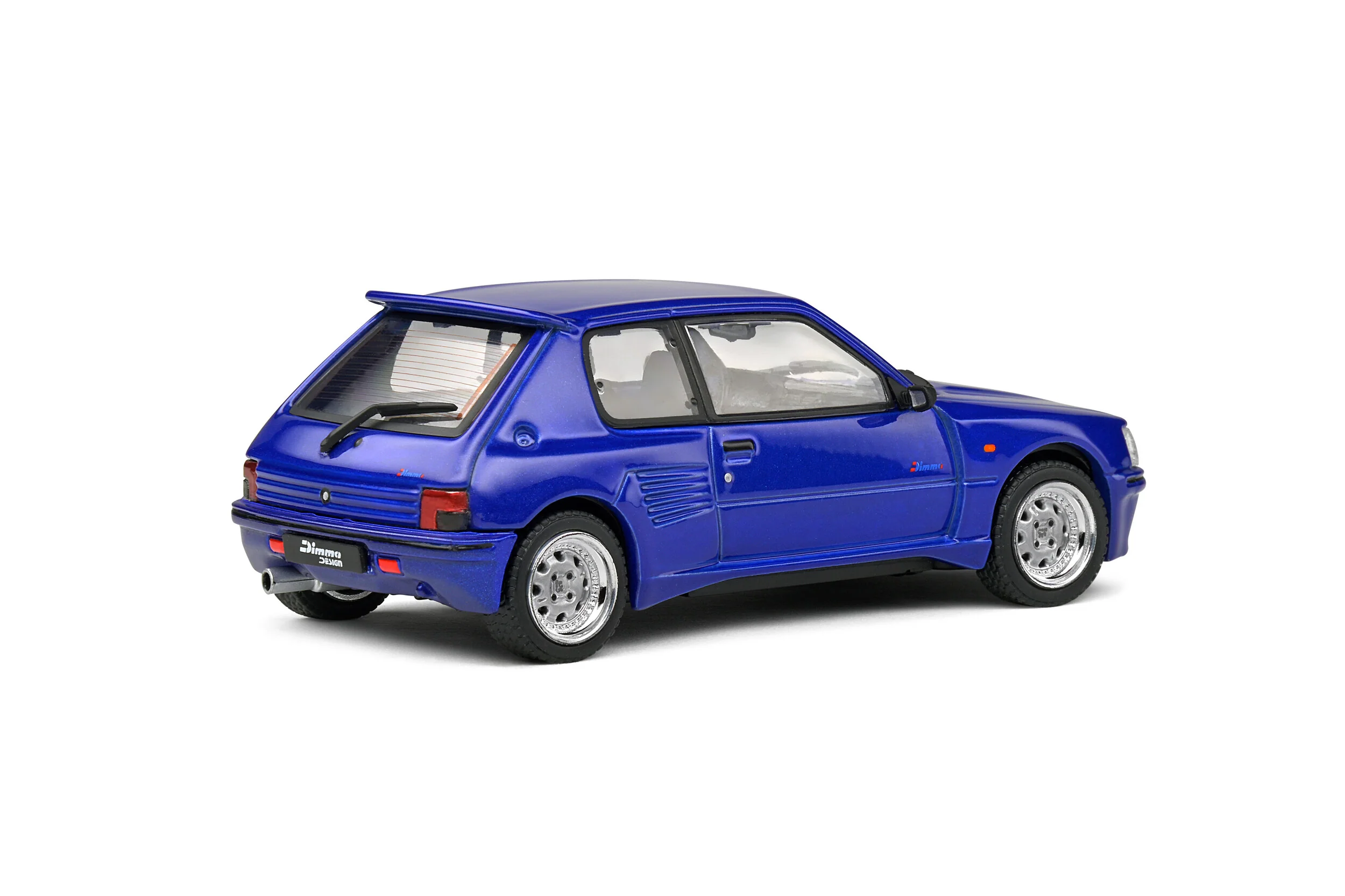 Solido Peugeot 205 GTI Dimma Body Kit 1989 Metallic Blue 1/43 Scale - Image 4