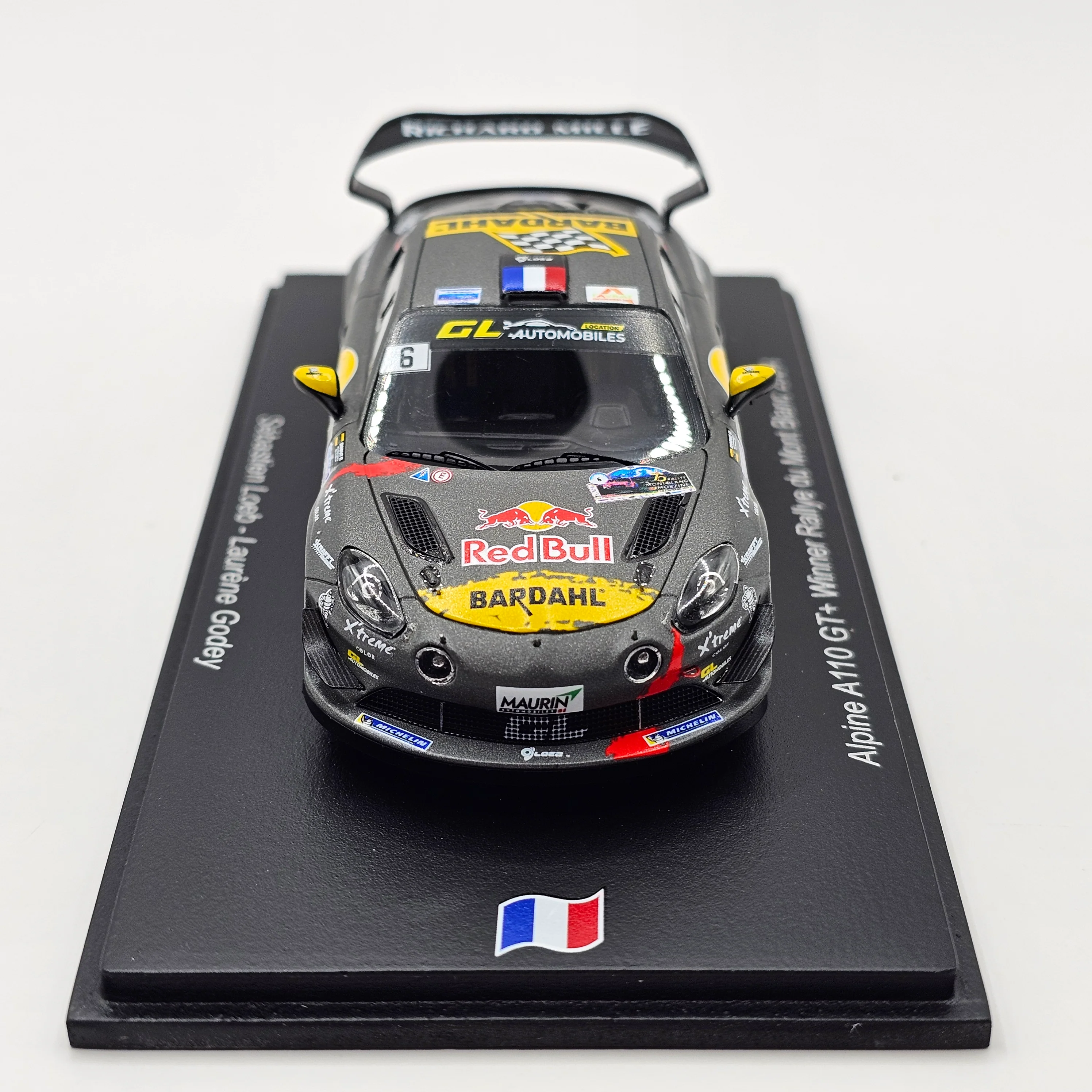 Spark Alpine A110 GT+ Rallye du Mont Blanc 2024 Winner Sébastien Loeb 1/43 Scale - Image 3