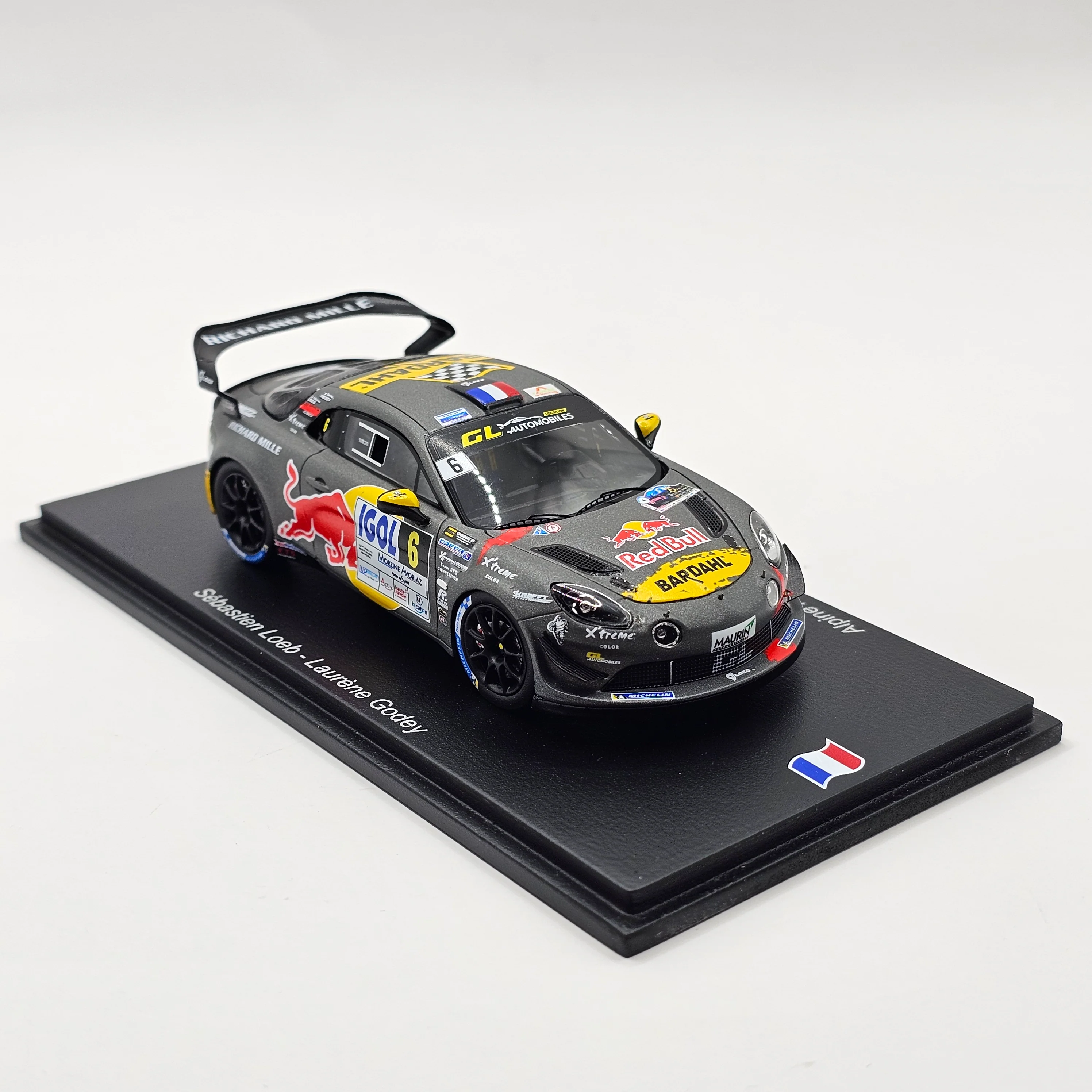 Spark Alpine A110 GT+ Rallye du Mont Blanc 2024 Winner Sébastien Loeb 1/43 Scale - Image 4