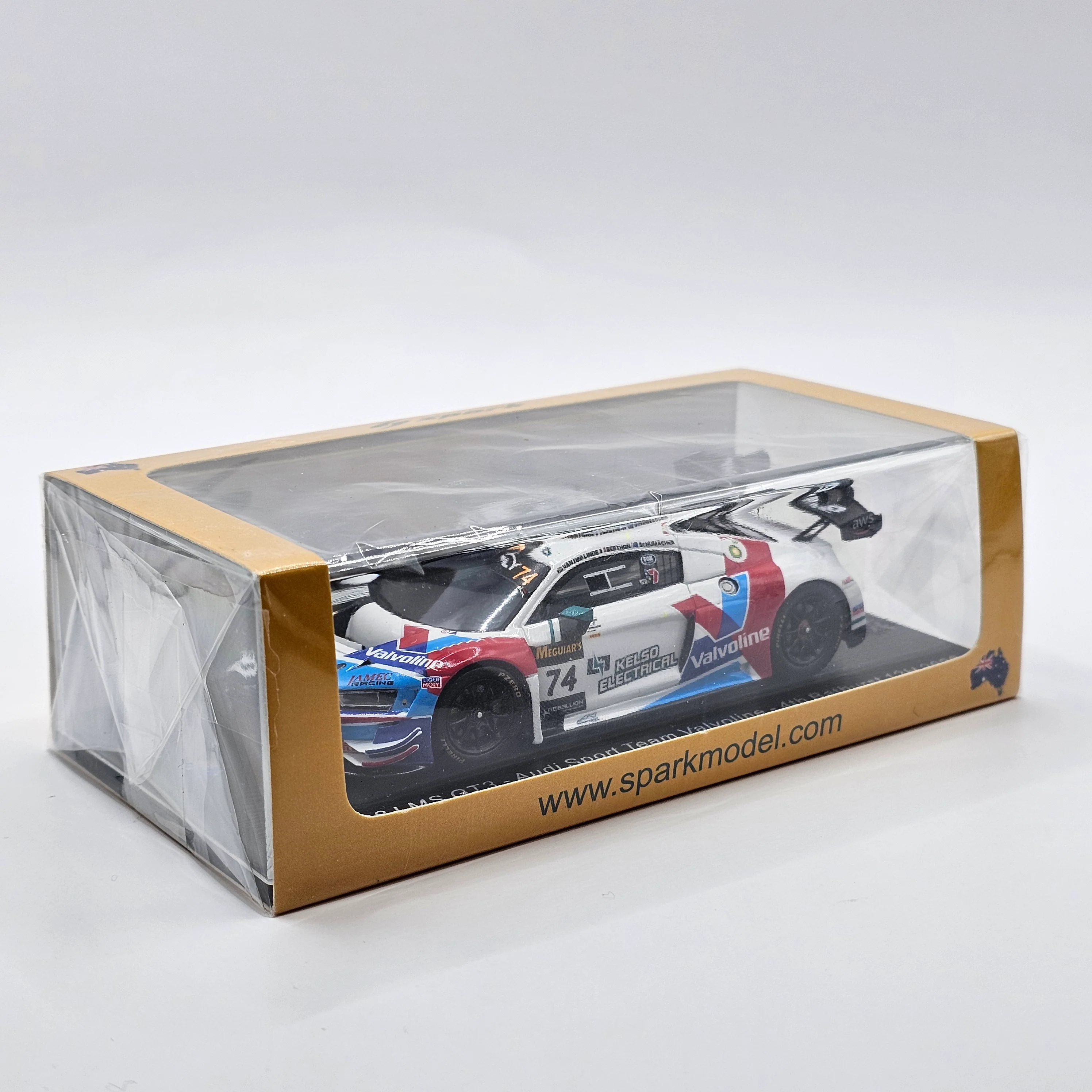 Spark Audi R8 LMS GT3 #74 Audi Sport Team Valvoline 12Hrs Bathurst 2022 1/43 Scale - Image 3