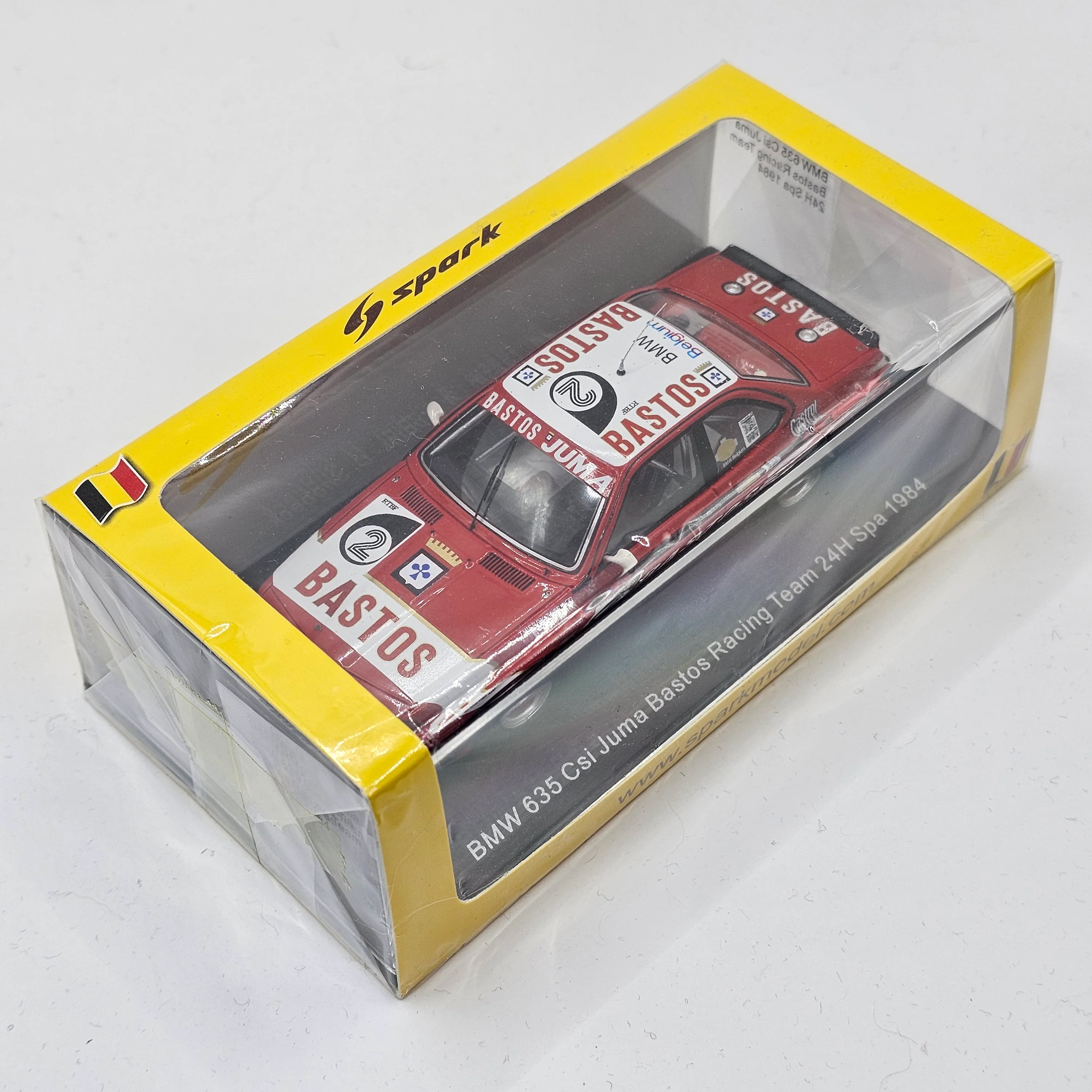 Spark BMW 635 Csi #2 Juma Bastos Racing Team 24H Spa 1984 1/43 Scale - Image 3