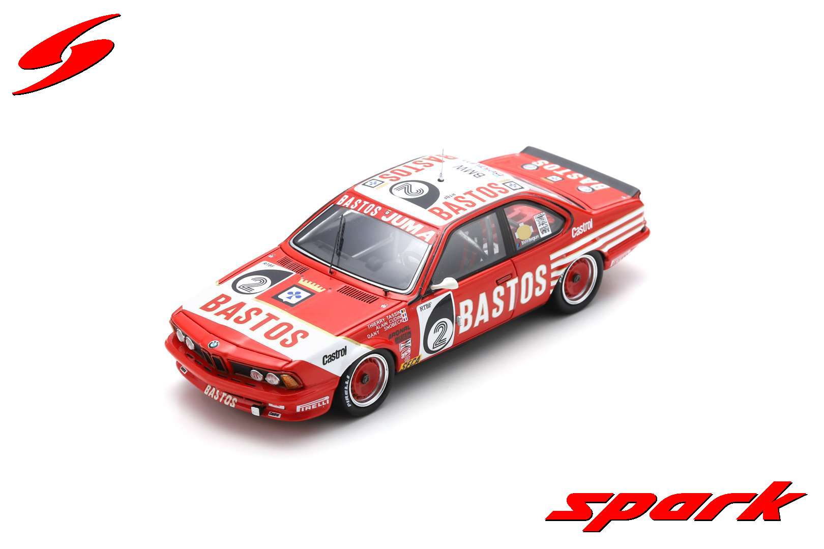 Spark BMW 635 Csi #2 Juma Bastos Racing Team 24H Spa 1984 1/43 Scale - Image 4