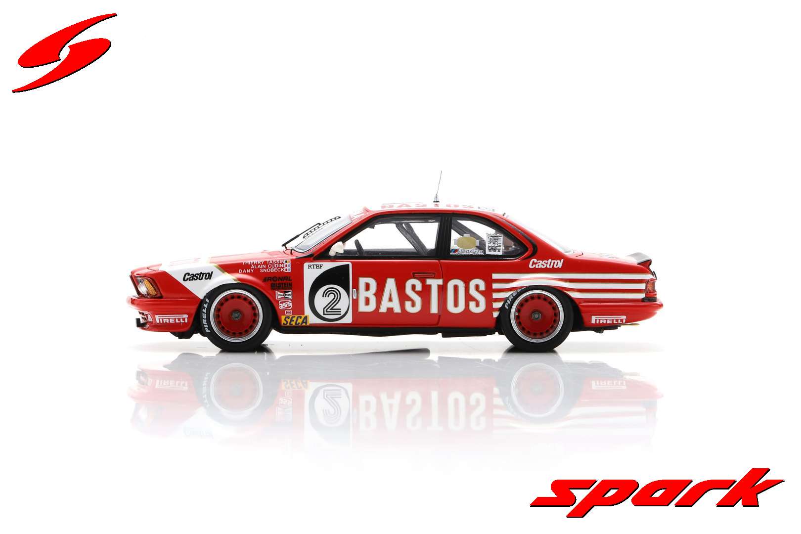 Spark BMW 635 Csi #2 Juma Bastos Racing Team 24H Spa 1984 1/43 Scale - Image 6