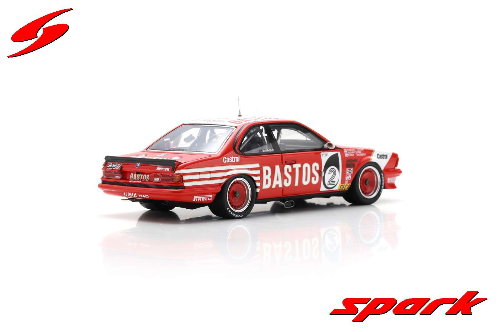 Spark BMW 635 Csi #2 Juma Bastos Racing Team 24H Spa 1984 1/43 Scale - Image 7