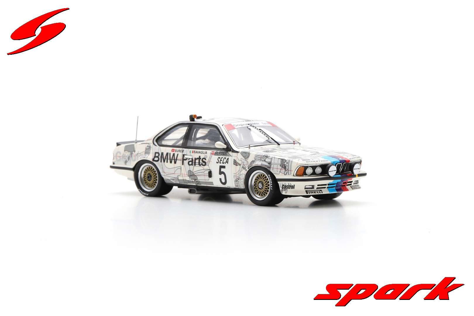 Spark BMW 635 CSI #5 Winner 24H Spa 1985 1/43 Scale - Image 5