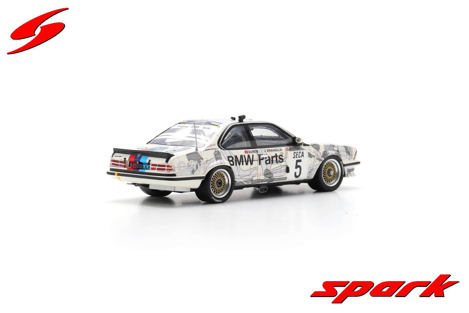 Spark BMW 635 CSI #5 Winner 24H Spa 1985 1/43 Scale - Image 7