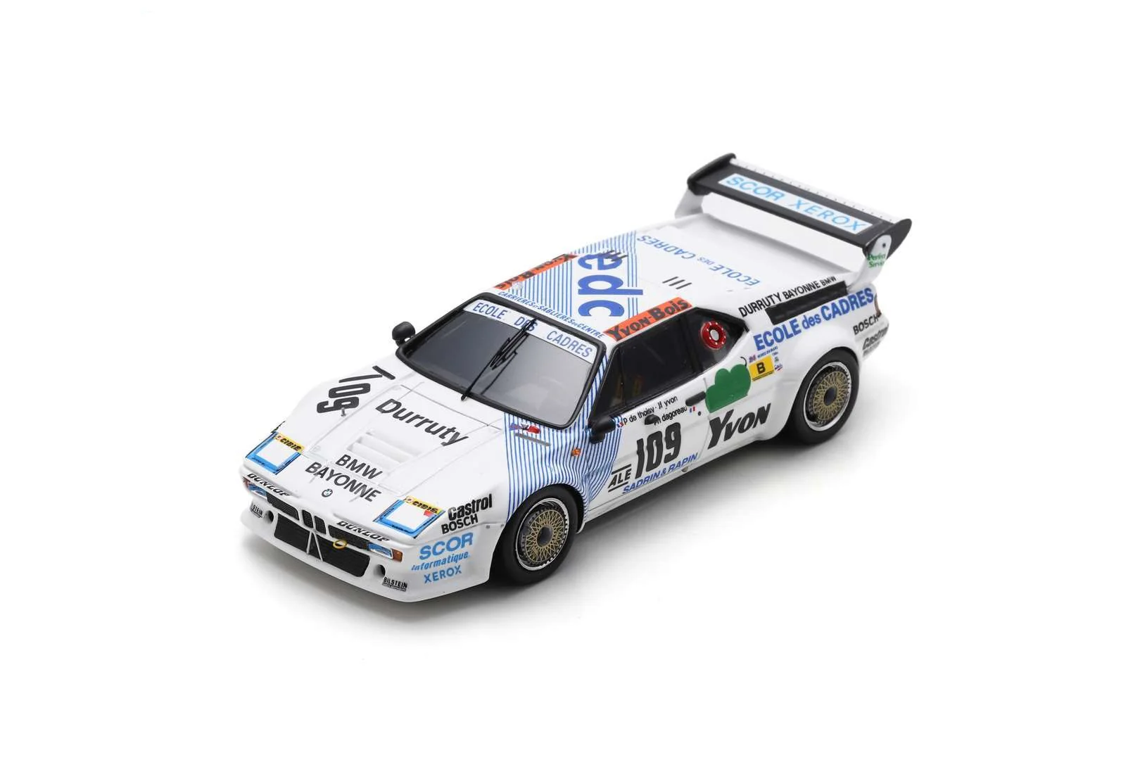 Spark BMW M1 #109 14th 24H Le Mans 1984 P. de Thoisy/P. Dagoreau/J-F Yvon 1/43 Scale - Image 4