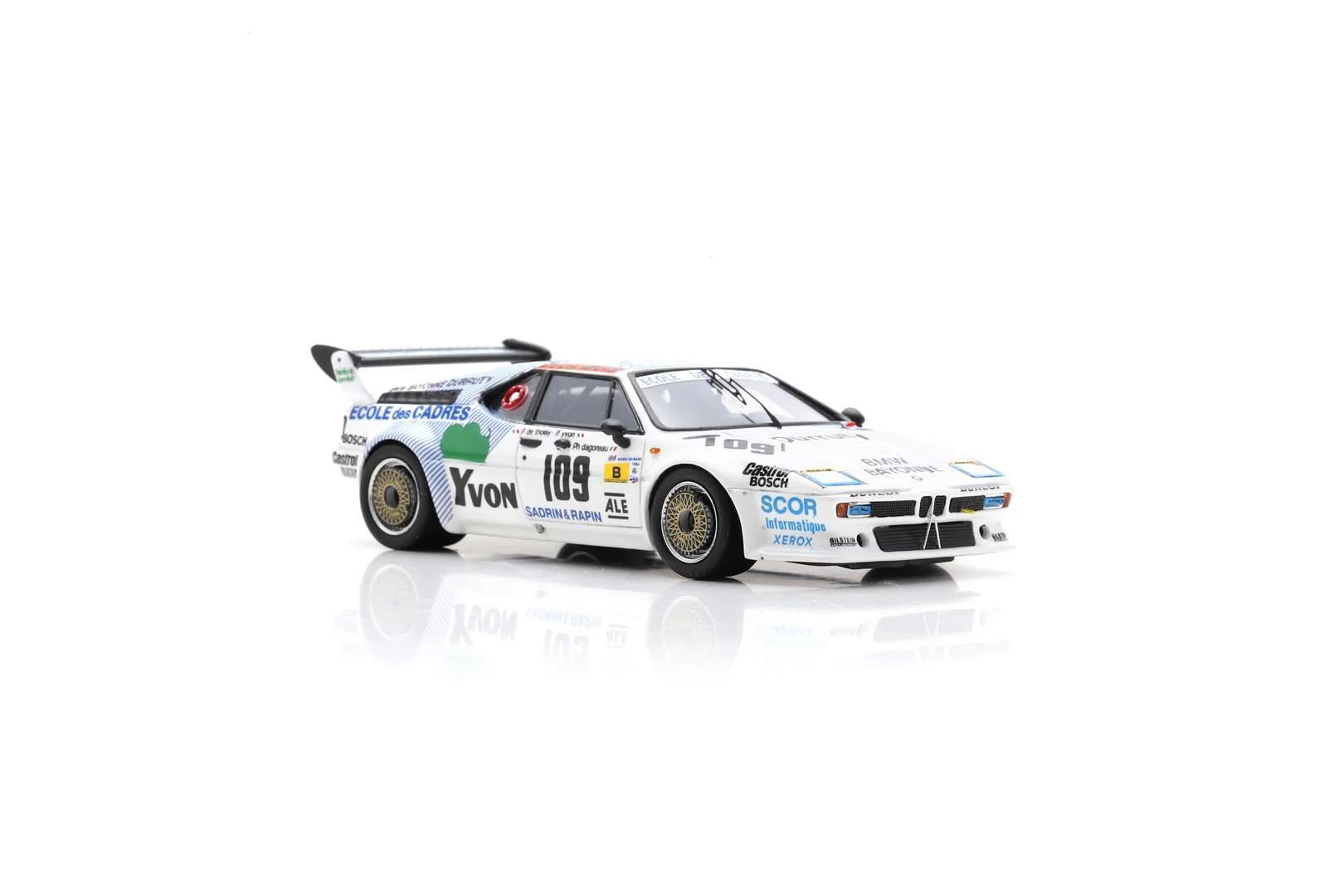 Spark BMW M1 #109 14th 24H Le Mans 1984 P. de Thoisy/P. Dagoreau/J-F Yvon 1/43 Scale - Image 5