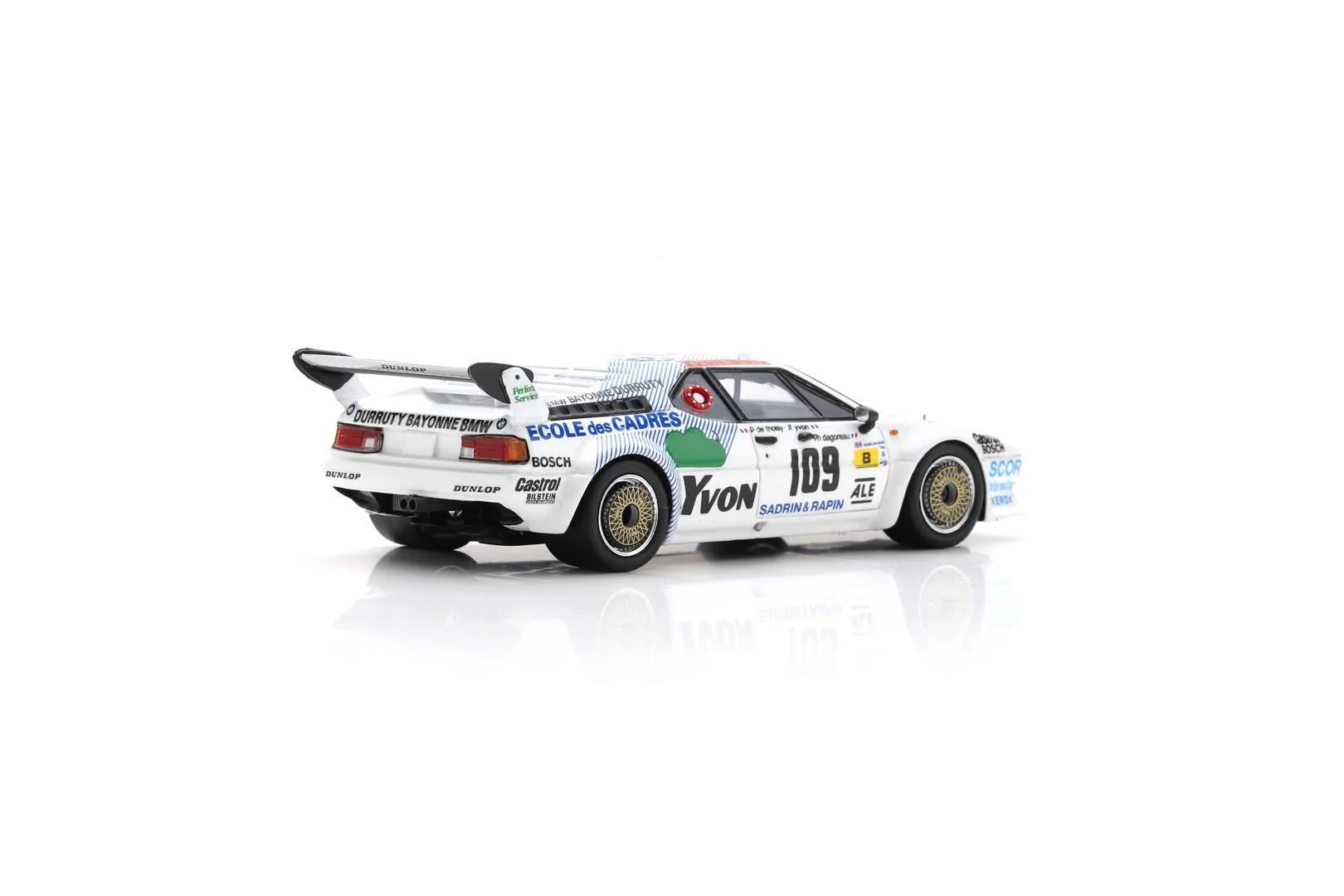 Spark BMW M1 #109 14th 24H Le Mans 1984 P. de Thoisy/P. Dagoreau/J-F Yvon 1/43 Scale - Image 7