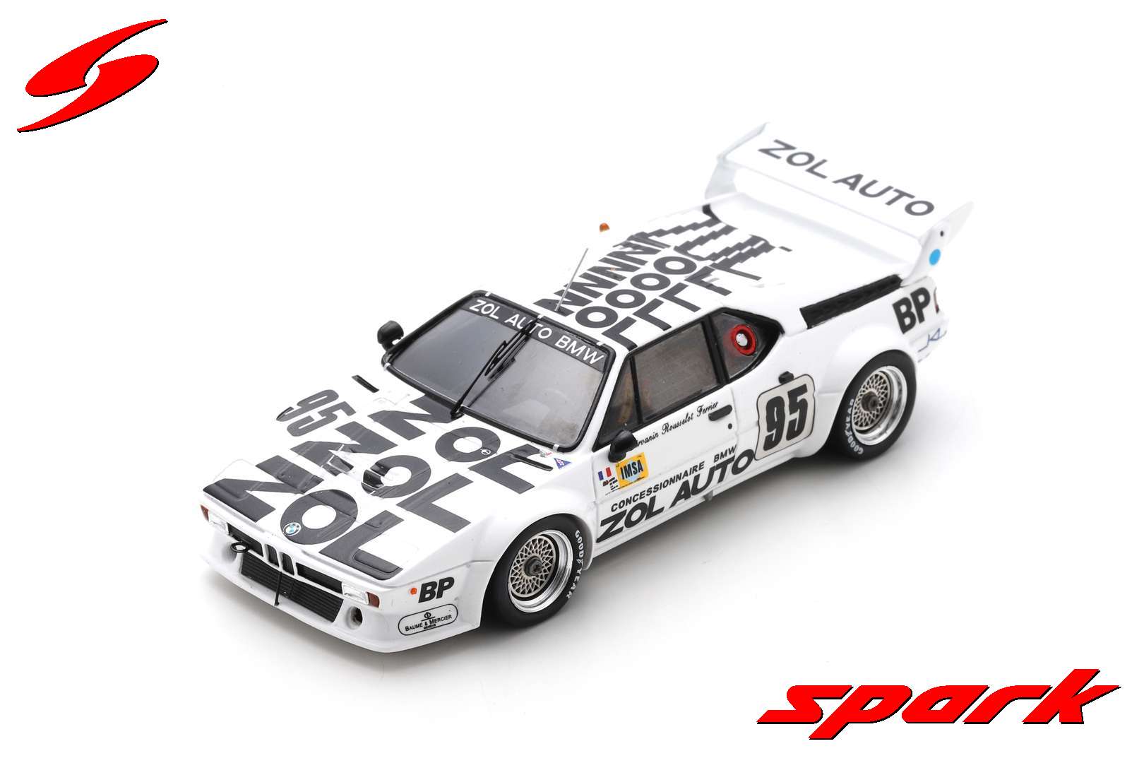 Spark BMW M1 M88 3.5L S6 Team Bmw Zol-auto N.95 24H Le Mans 1980 1/43 Scale - Image 4
