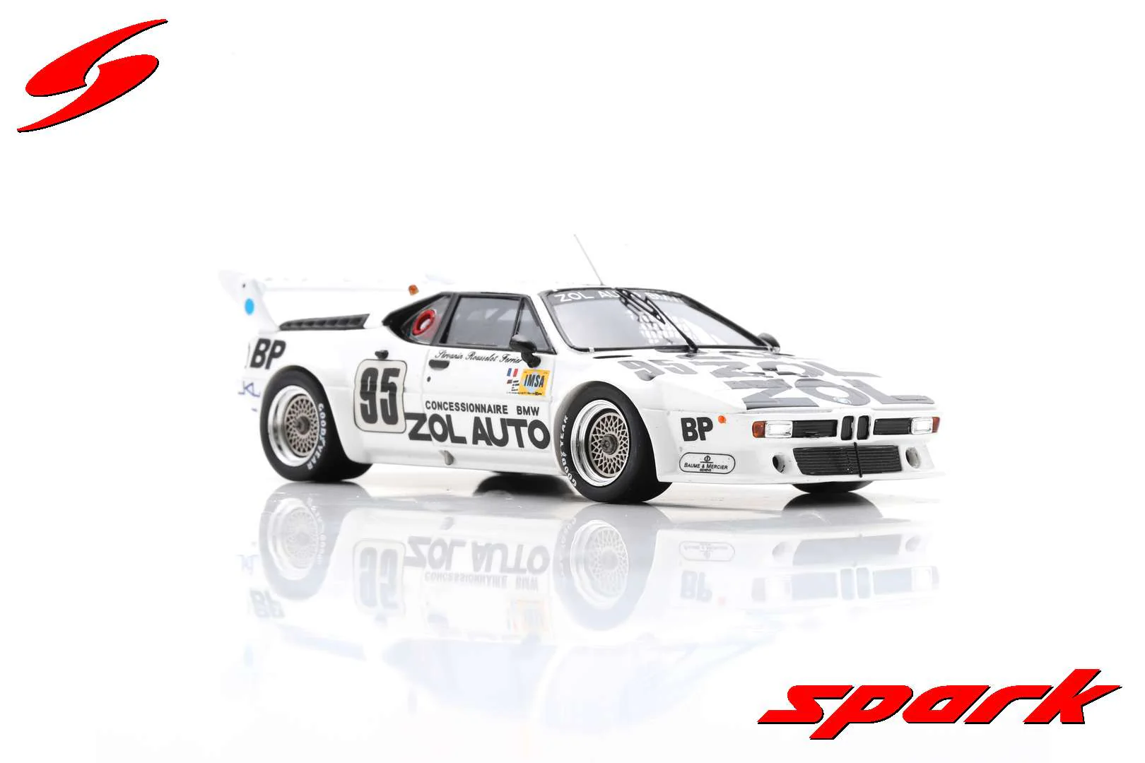 Spark BMW M1 M88 3.5L S6 Team Bmw Zol-auto N.95 24H Le Mans 1980 1/43 Scale - Image 5