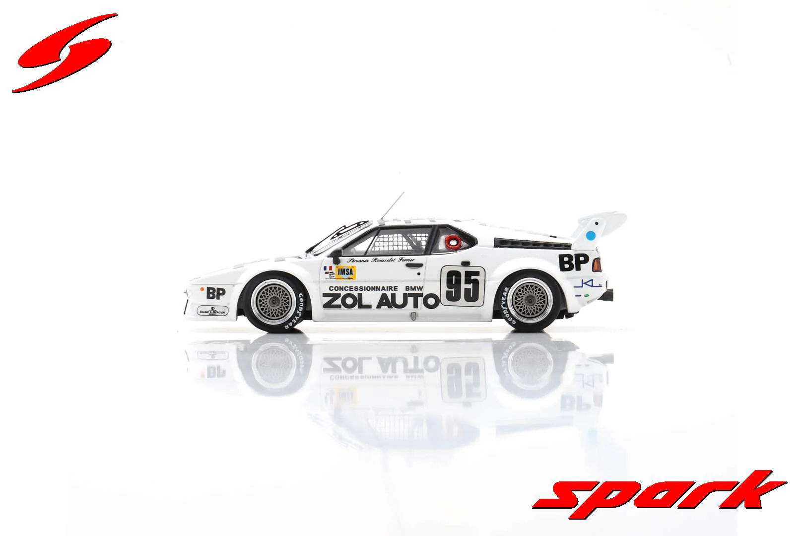 Spark BMW M1 M88 3.5L S6 Team Bmw Zol-auto N.95 24H Le Mans 1980 1/43 Scale - Image 6