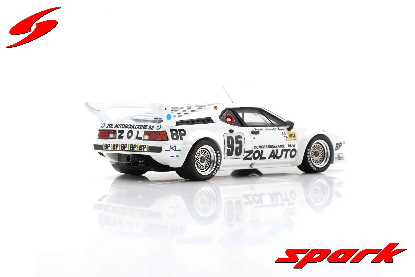 Spark BMW M1 M88 3.5L S6 Team Bmw Zol-auto N.95 24H Le Mans 1980 1/43 Scale - Image 7
