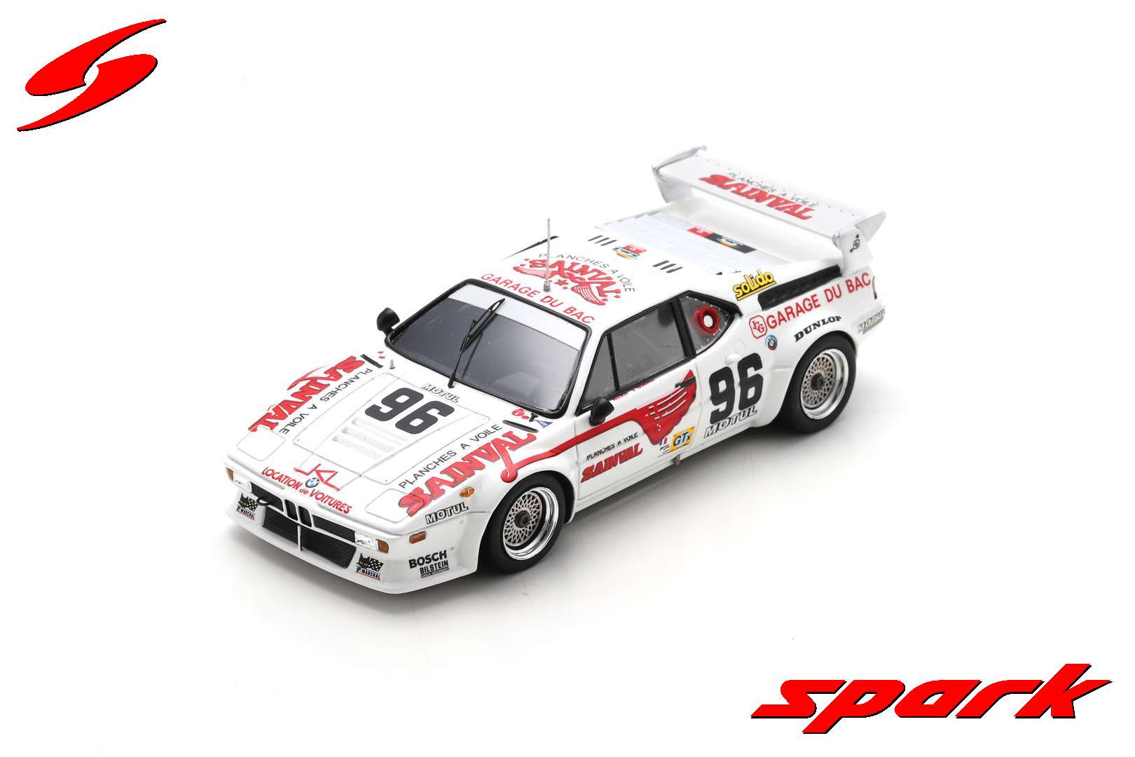 Spark BMW M1 M88 3.5L S6 Team Garage Du Bac N.96 24H Le Mans 1980 1/43 Scale - Image 4