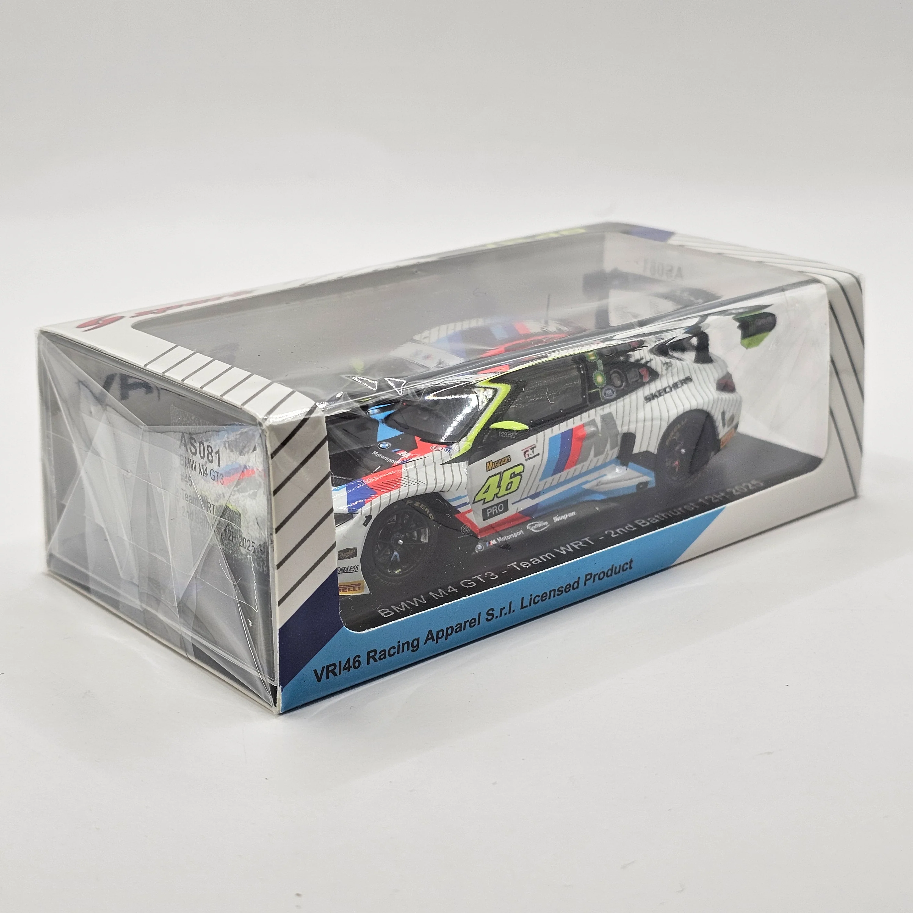 Spark BMW M4 GT3 #46 Team WRT 12Hrs Bathurst 2025 2nd 1/43 Scale AS081 - Image 3