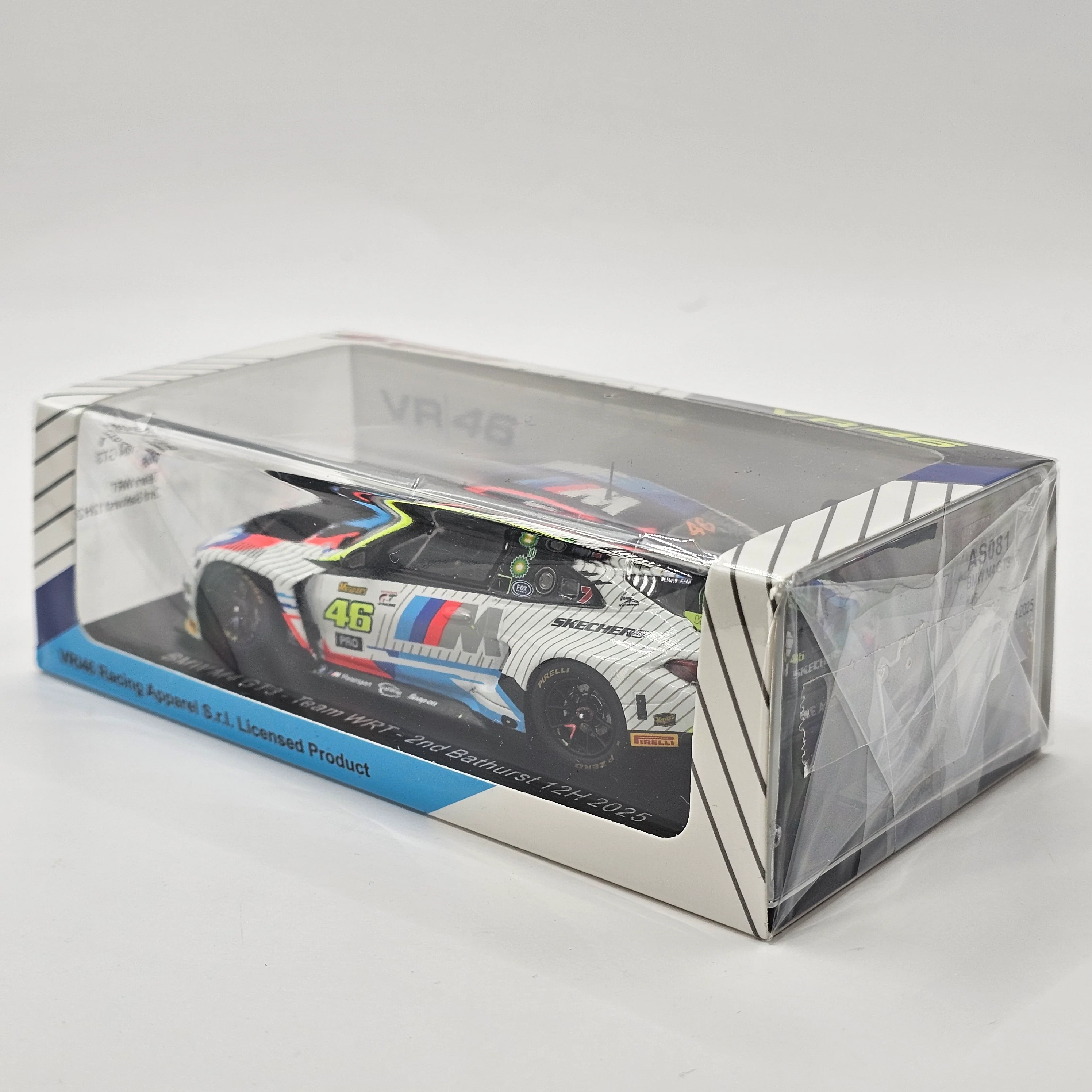 Spark BMW M4 GT3 #46 Team WRT 12Hrs Bathurst 2025 2nd 1/43 Scale AS081 - Image 4
