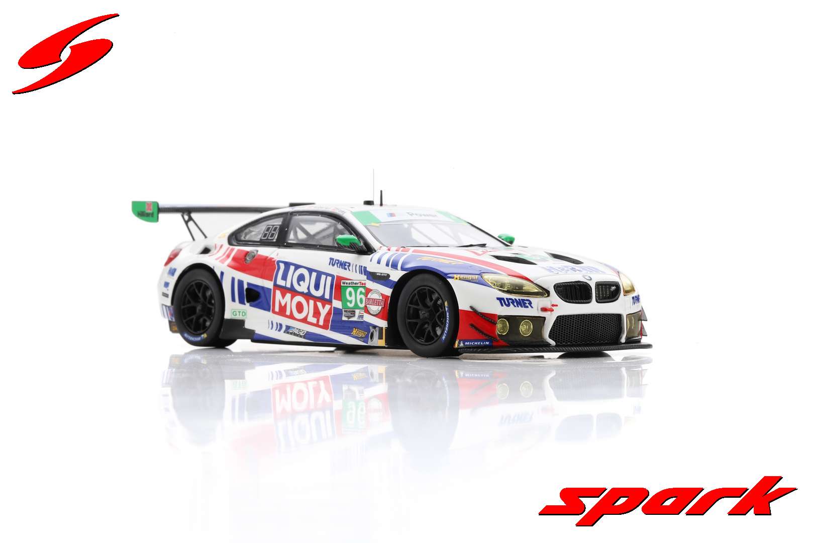 Spark BMW M6 GT3 #96 Turner Motorsport 12H Sebring 2021 Auberlen/Foley/Read (300pcs) 1/43 Scale - Image 5