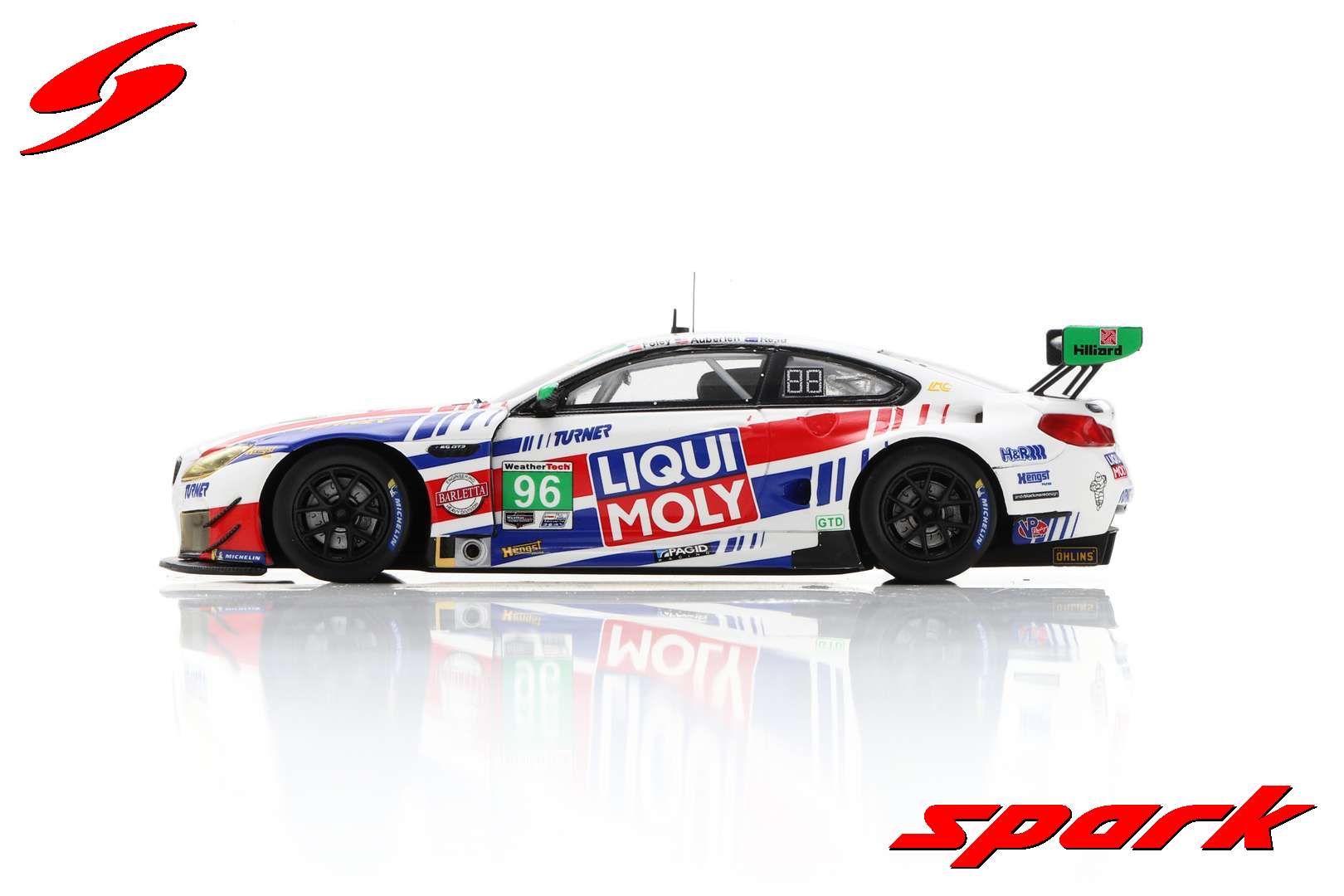 Spark BMW M6 GT3 #96 Turner Motorsport 12H Sebring 2021 Auberlen/Foley/Read (300pcs) 1/43 Scale - Image 6
