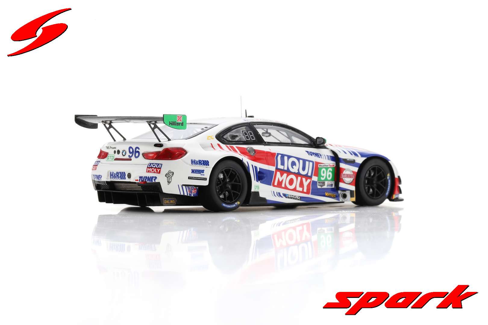 Spark BMW M6 GT3 #96 Turner Motorsport 12H Sebring 2021 Auberlen/Foley/Read (300pcs) 1/43 Scale - Image 7