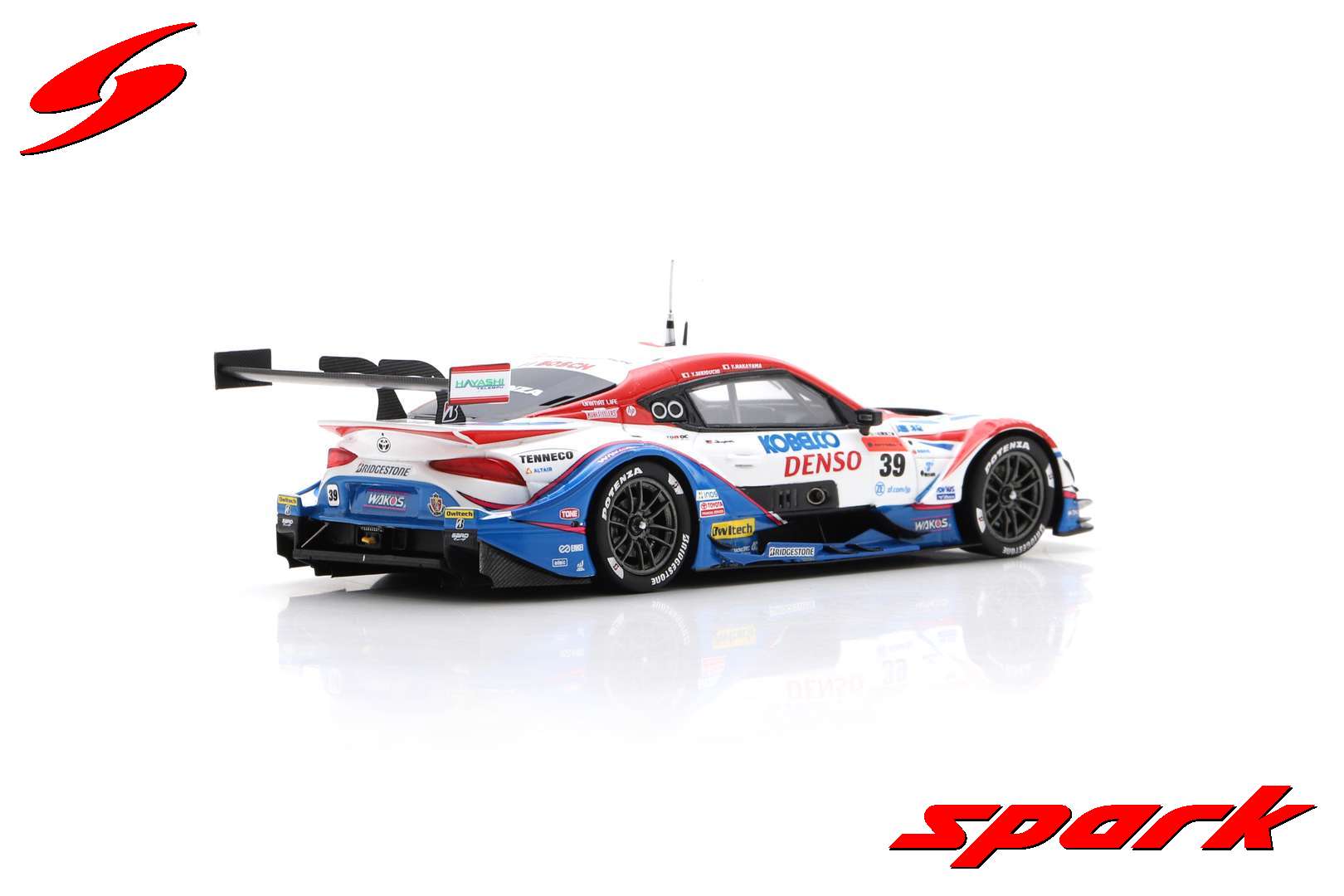 Spark Denso Kobelco Sard GR Supra #39 TGR Super GT GT500 2022 Sekiguchi/Nakayama 1/43 Scale - Image 6