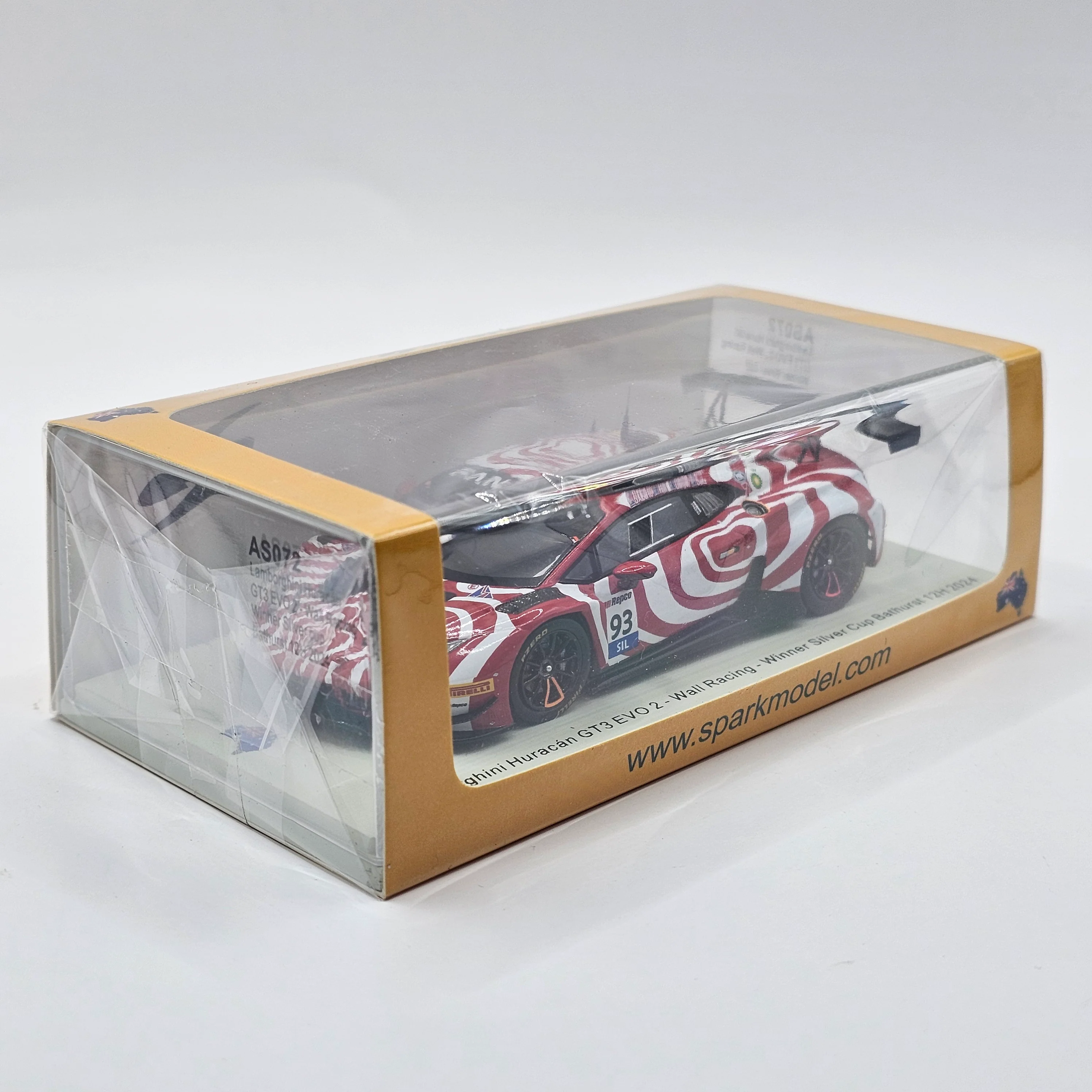 Spark Lamborghini Huracan GT3 #93 Wall 12Hrs Bathurst 2024 Silver Winner 1/43 Scale - Image 3