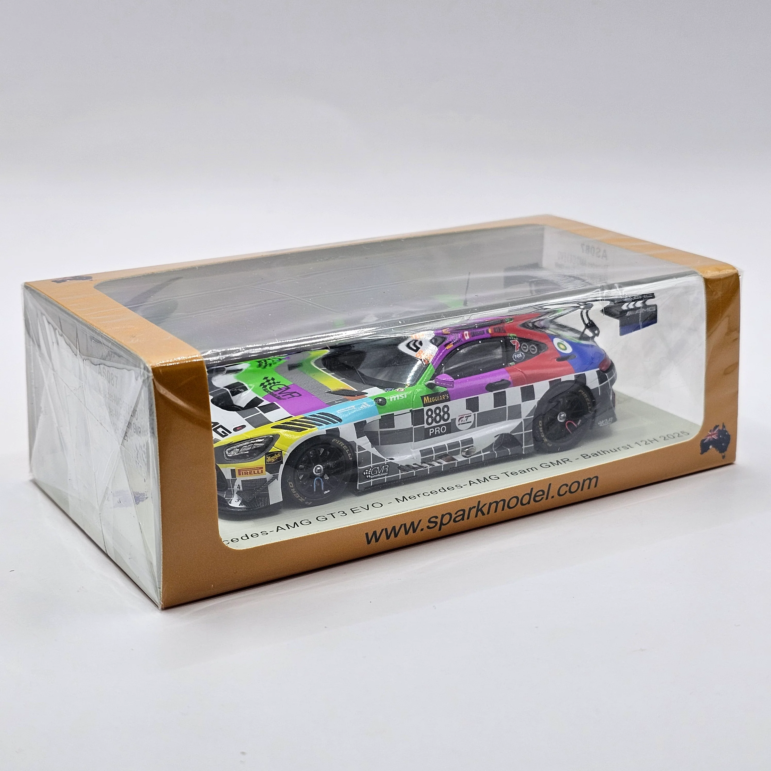 Spark Mercedes-AMG GT3 Evo #888 GMR 12Hrs Bathurst 2025 1/43 Scale AS087 - Image 3