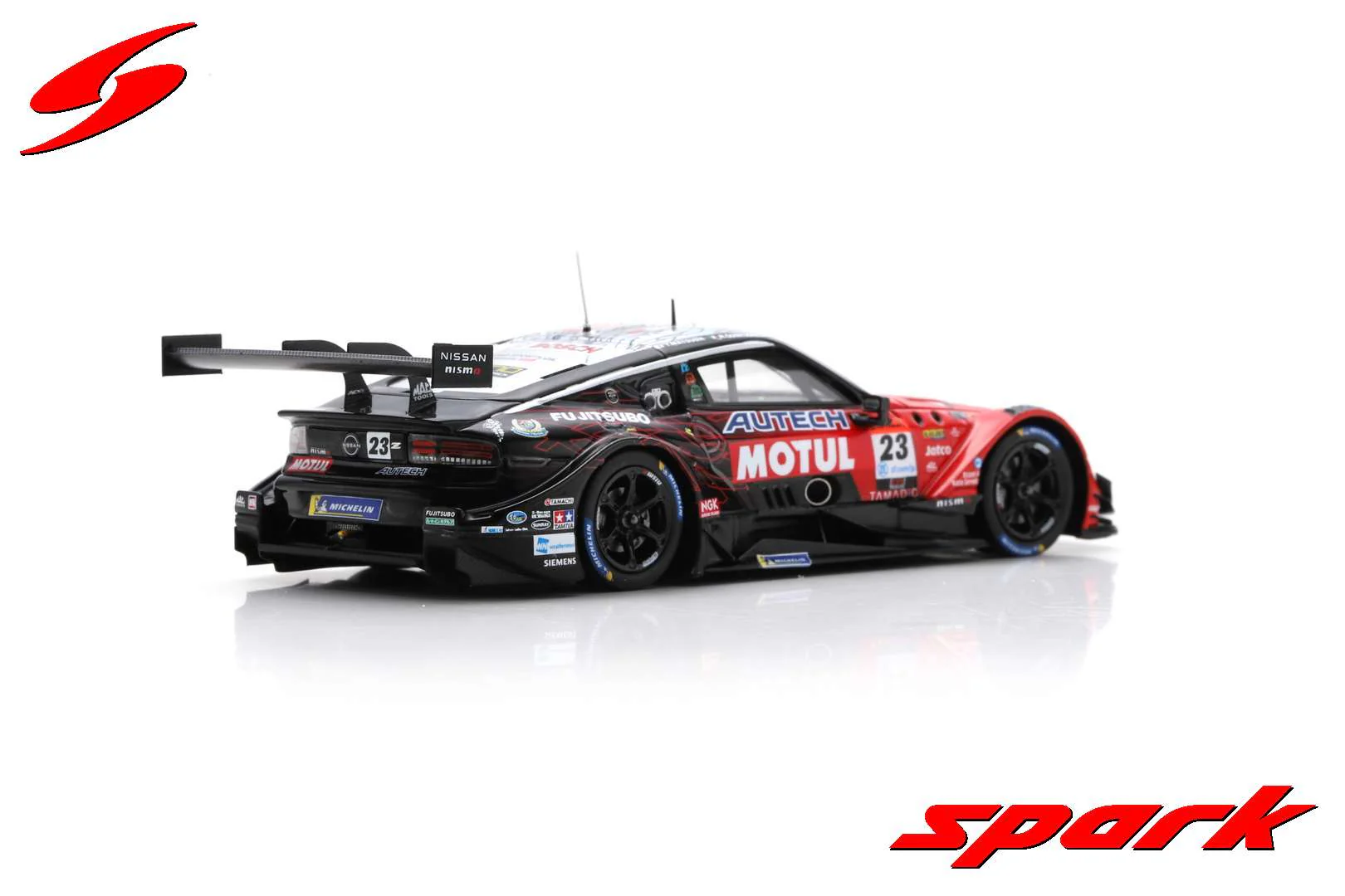 Spark Motul Autech Z #23 Nismo GT500 Super GT 2023 Matsuda/Quintarelli 1/43 Scale - Image 5