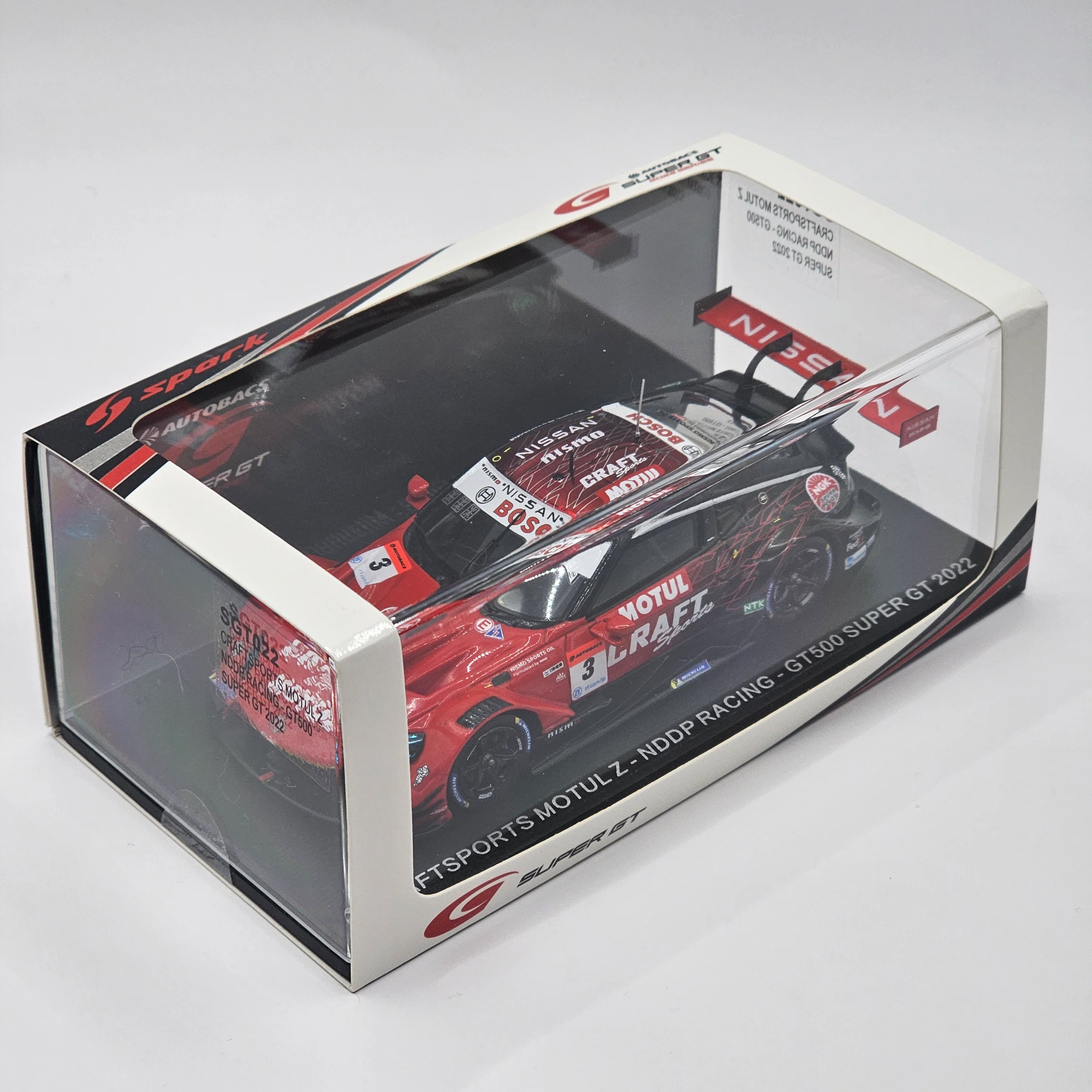 Spark Nissan Craftsports Motul Z #3 NDDP Racing GT500 Super GT 2022 Chiyo/Takaboshi 1/43 Scale - Image 11