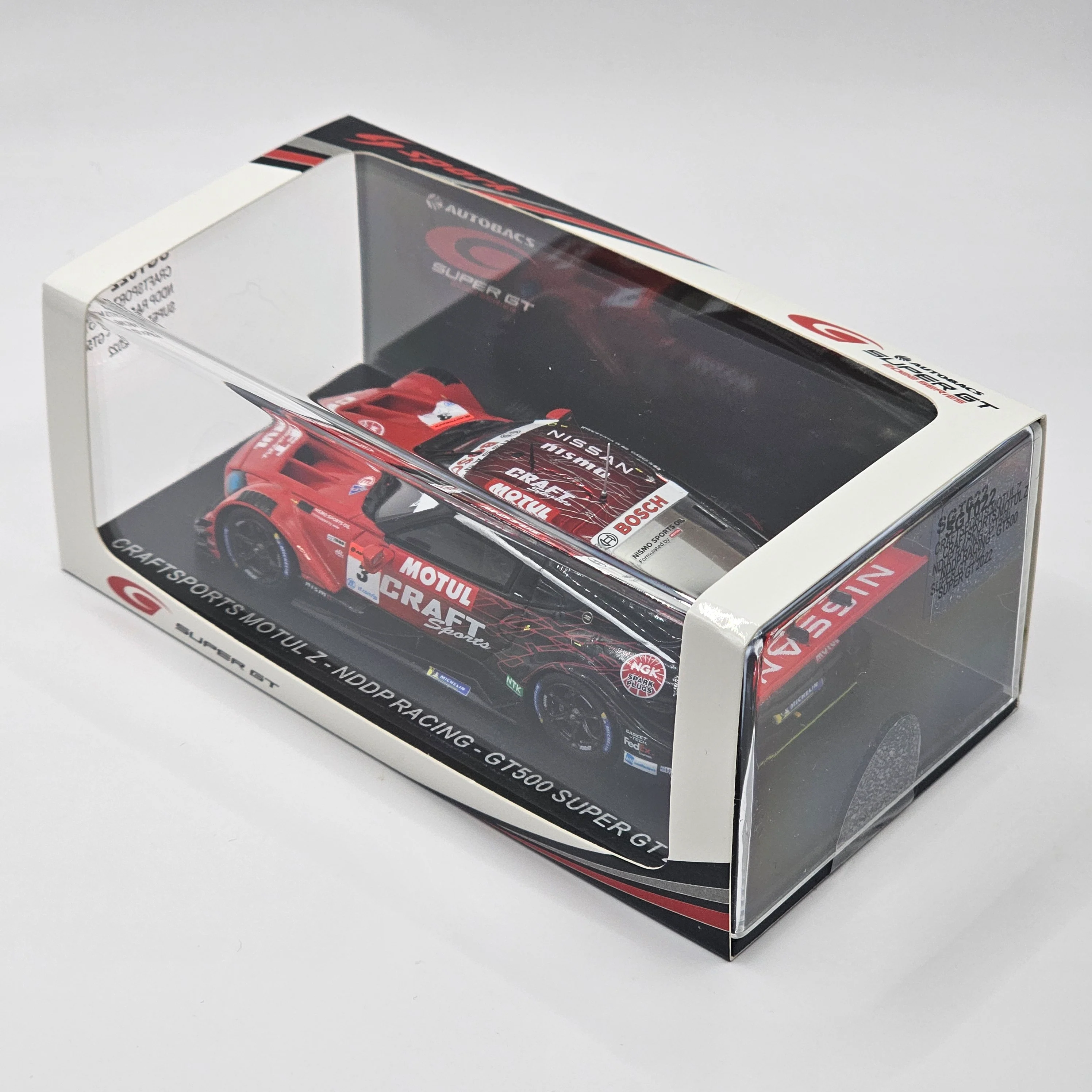 Spark Nissan Craftsports Motul Z #3 NDDP Racing GT500 Super GT 2022 Chiyo/Takaboshi 1/43 Scale - Image 12