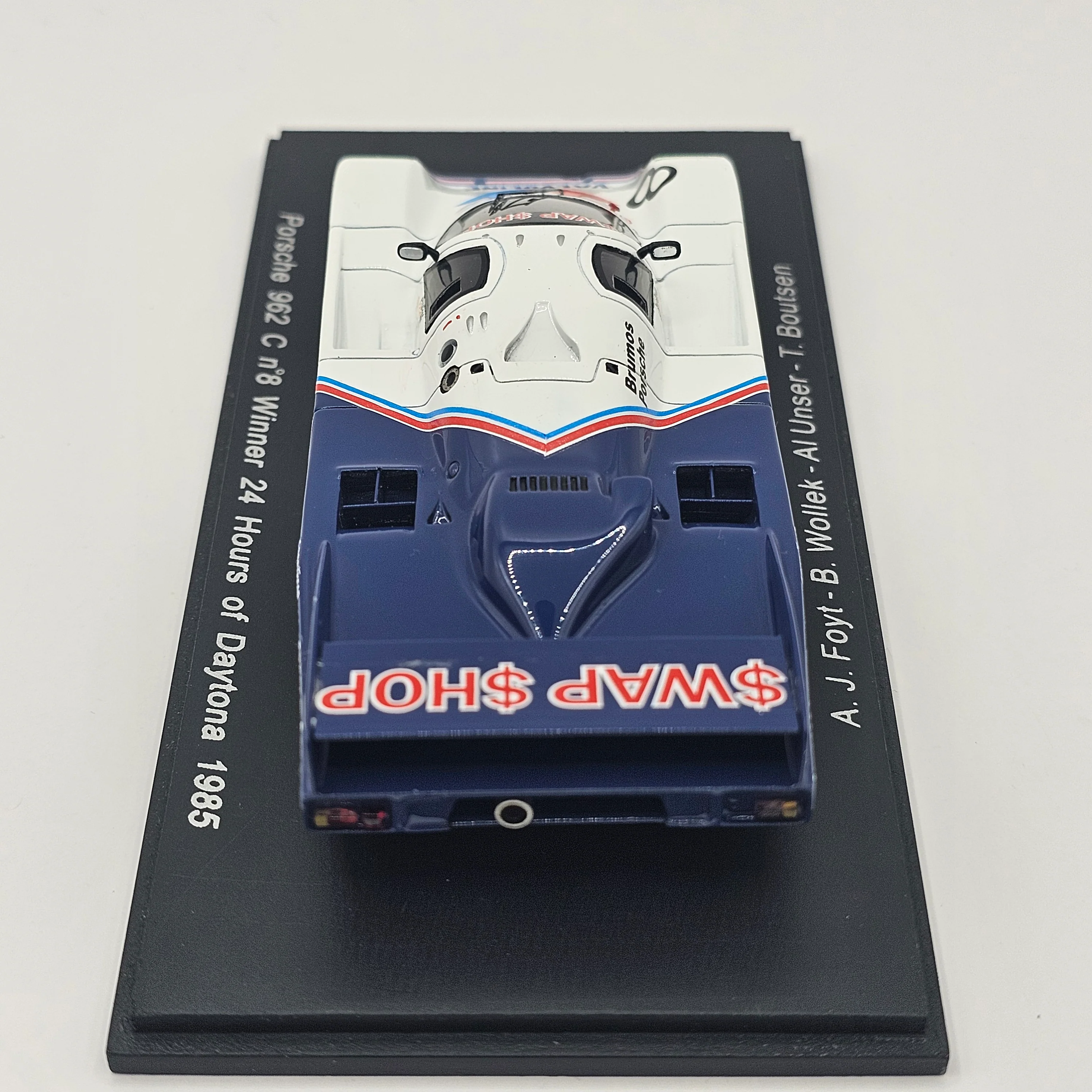 Spark Porsche 962C #8 Team Henn's Swap Shop Winner 24h Daytona 1985 1/43 Scale - Image 6