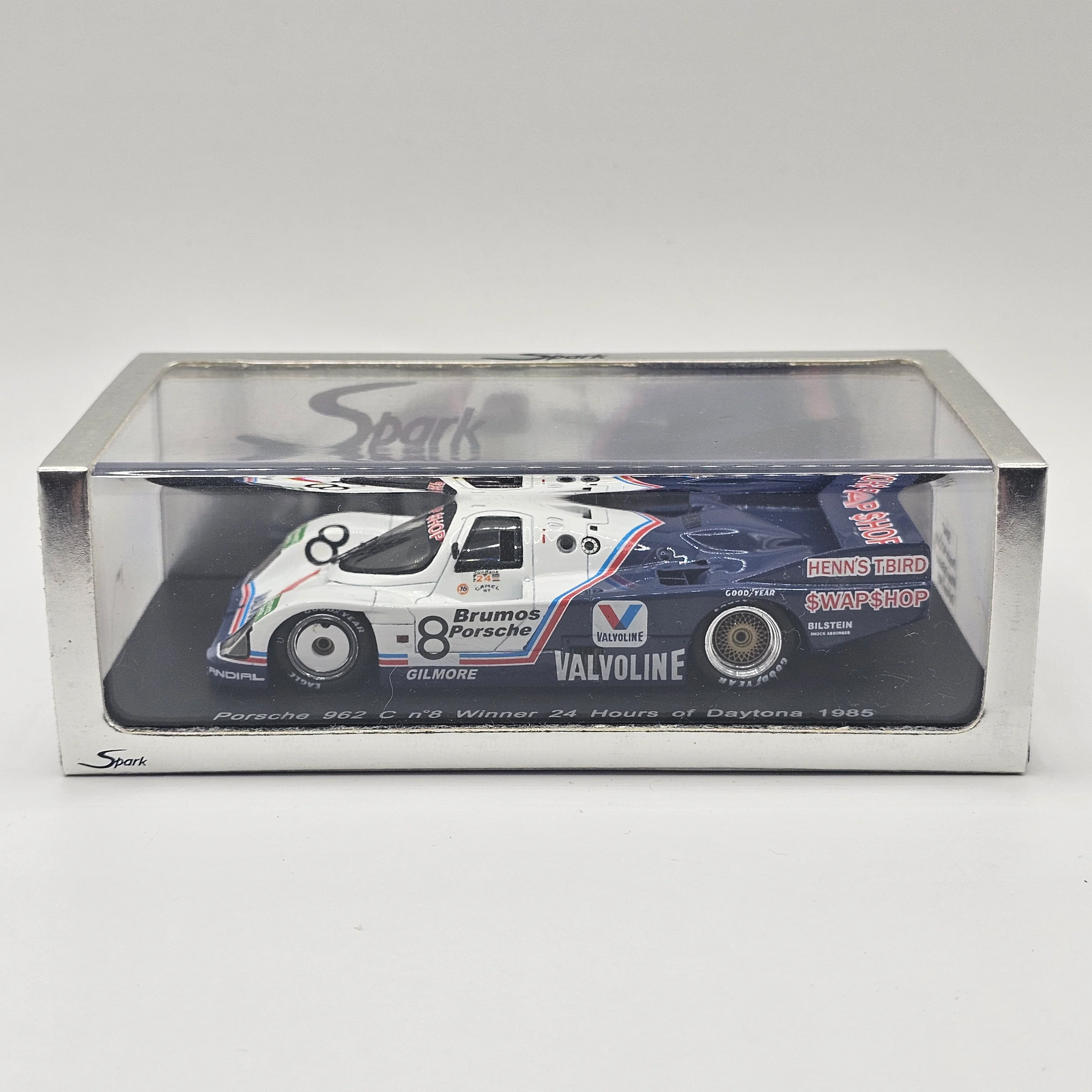 Spark Porsche 962C #8 Team Henn's Swap Shop Winner 24h Daytona 1985 1/43 Scale - Image 8