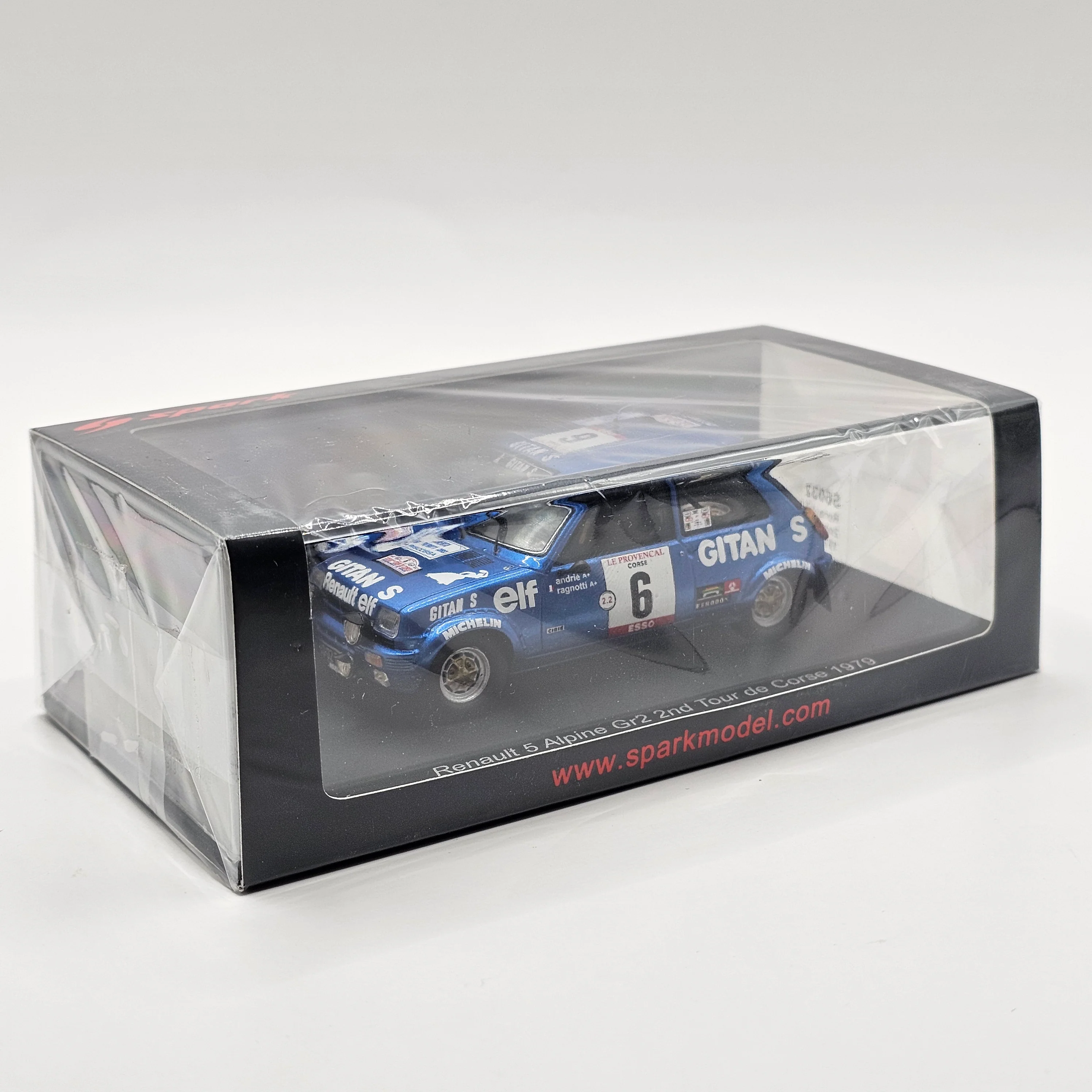 Spark Renault 5 Alpine #6 Gr2 2nd Tour de Corse 1979 1/43 Scale S6032 - Image 3