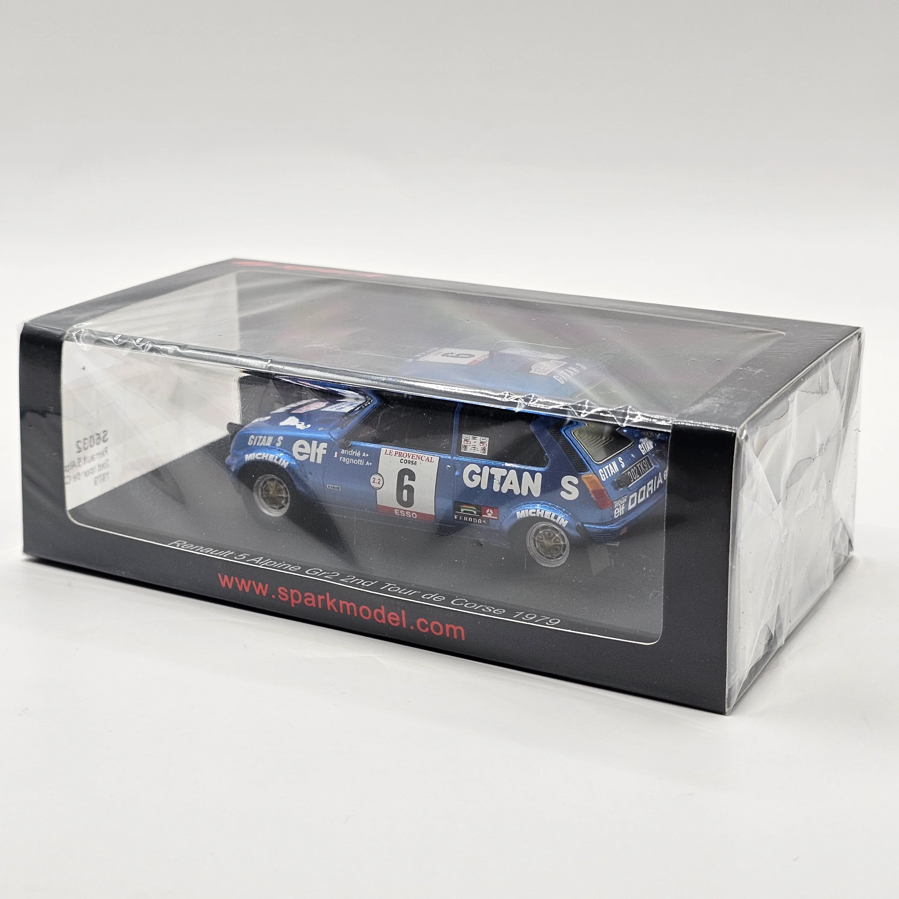 Spark Renault 5 Alpine #6 Gr2 2nd Tour de Corse 1979 1/43 Scale S6032 - Image 4
