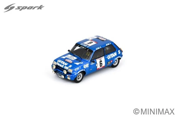 Spark Renault 5 Alpine #6 Gr2 2nd Tour de Corse 1979 1/43 Scale S6032 - Image 5